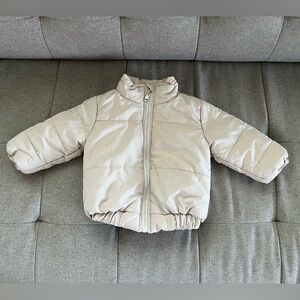 Beige Puffer Jacket